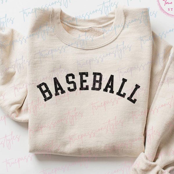Distressed Baseball Sweatshirt, Minimal Baseball Shirt, Baseball Game Day Tshirt, Sports Mom Tee, Baseball Game Fan Shirt, Sporty Mom S02551