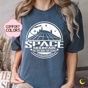 Comfort Colors Space Mountain Shirt, Tomorrowland Magic Kingdom T-shirt, Peoplemover Tee E2231