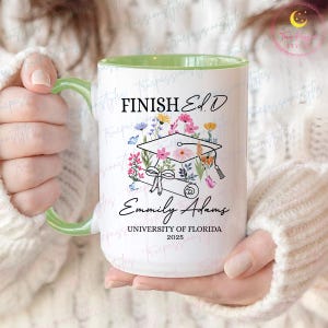 Personalisierte Ed.D-Abschluss-Tasse, kundenspezifische Doktor-Ausbildungs-Tasse, Doktor-Abschluss-Geschenk, Dissertationsgeschenk T0862