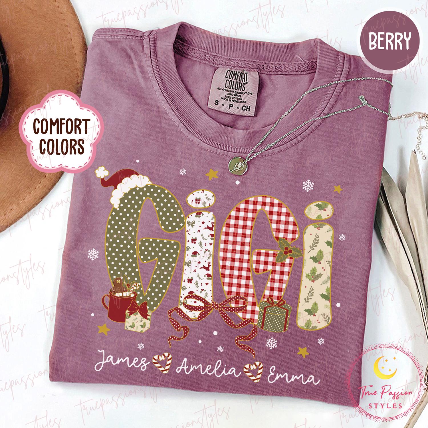 Comfort Colors Gigi Claus Shirt, Gigi Claus Shirt, Grandma Shirt, Funny Christmas Shirts, Christmas Gigi Gift, Grandma Gift Shirt