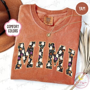 Comfort Colors® Halloween Mimi Shirt, gruseliges Mimi Tshirt, Oma Halloween Shirt, gruseliges Halloween Mimi Tee, süßes Geist Shirt S04128