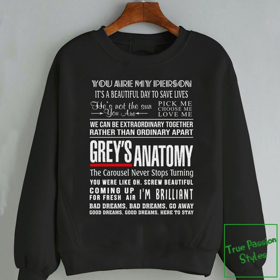 Reorganizar rompecabezas Rechazar Sudadera de Greys Anatomy Sudadera de You're My Person - Etsy México