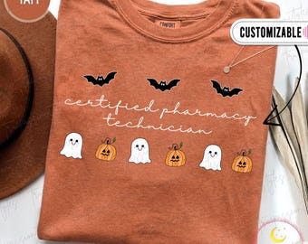 Halloween CPHT Shirt, Halloween Certified Pharmacy Technician Tshirt, Nurse Appreciation Gift, Pharmacy Tech Sweatshirt, CPHT Tee S07025