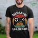 Funny New Dad Shirt, Dad Level Unlocked Tee Shirt, Gaming Shirt, First Time Dad, Father's Day Gift Idea, New Super Dad Announcement Shirt 