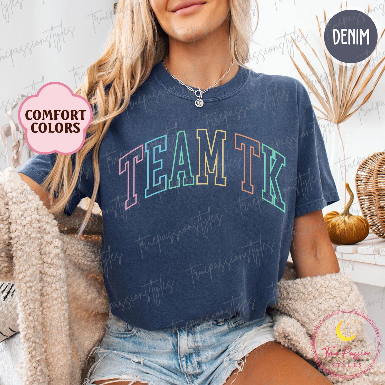 Comfort Colors® Transitional Kindergarten Shirt, TK Tshirt, Transitional Kindergarten Teacher Tshirt, Kinder Crew, T-K Teacher S03822