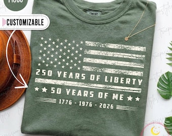 Vintage 50e verjaardag shirt, Amerikaanse vlag verjaardag tshirt, patriottische verjaardag shirt 2026, 50e verjaardag sweatshirt, 1976 verjaardag S06417