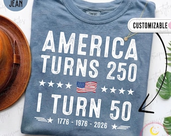 Vintage 50th Birthday Shirt, American Flag Birthday Gift, Patriotic Birthday Tshirt 2026, 50th Birthday Sweatshirt, 1976 Birthday Tee S06444