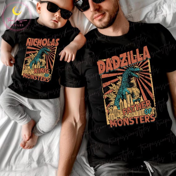 Custom Monster Family Matching Shirts, Personalized Dinosaur Mom
