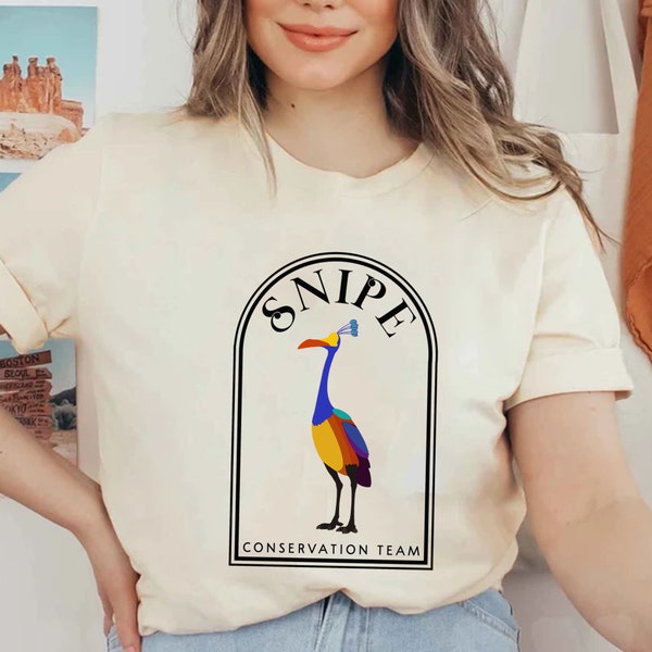 Süßes Kevin Bird Paradise Falls Shirt, Langarm, Sweatshirt, Hoodie - Snipe Conservation Team, Up Movies, Adventure is Out There E2619