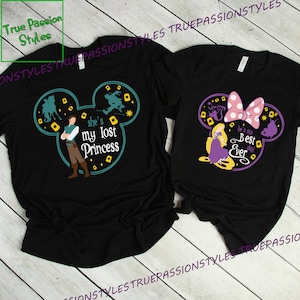 Tangled Couple Shirt, My Lost Princess, My Best Day Ever, Flynn Rider Shirt, Mr and Mrs, Rapunzel and Flynn matching shirts E2571- E2572