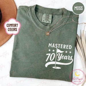 Comfort Colors® 70th Birthday Golf Shirt, Lets Par Tee Golf Shirt, Golfing Gift For 70th, Golf Lover Gift T1329
