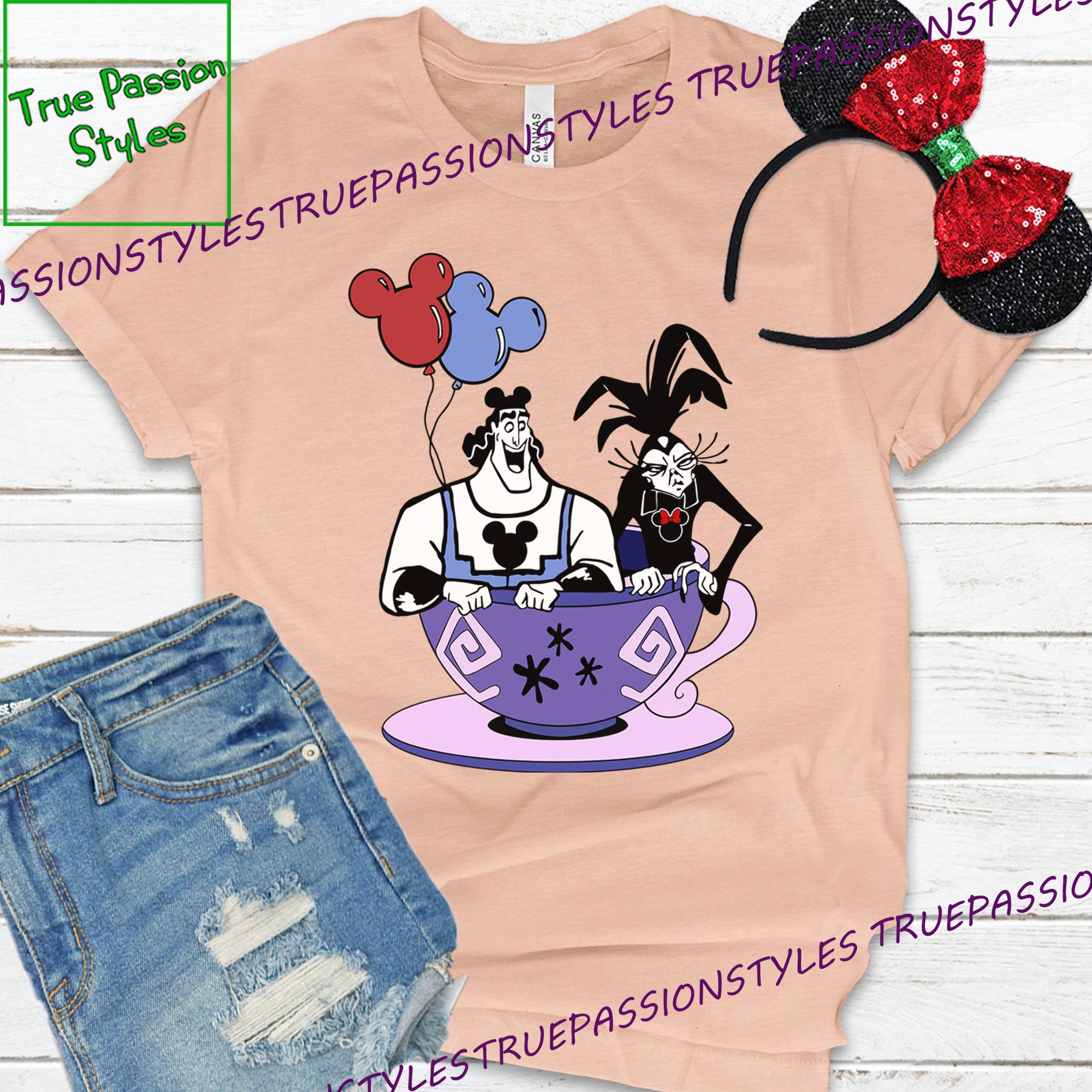 Kronk and Yzma Tea Cup Shirt, Long Sleeve, Sweatshirt, Hoodie