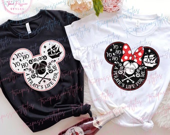 Pirates Couple Cruise Shirt, Yo Ho Yo Ho A Pirate's Life For Me Shirt, Pirate Family Shirt E2584- E2585