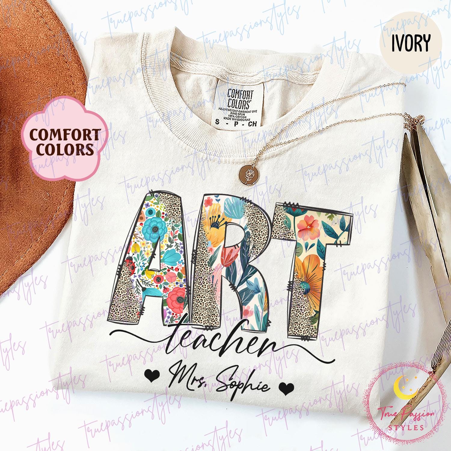 Comfort Colors® Personalized Art Teacher Shirt, Custom Steam Teacher Tshirt, Art Teacher Appreciation Gift, Back To School Shirt T0975