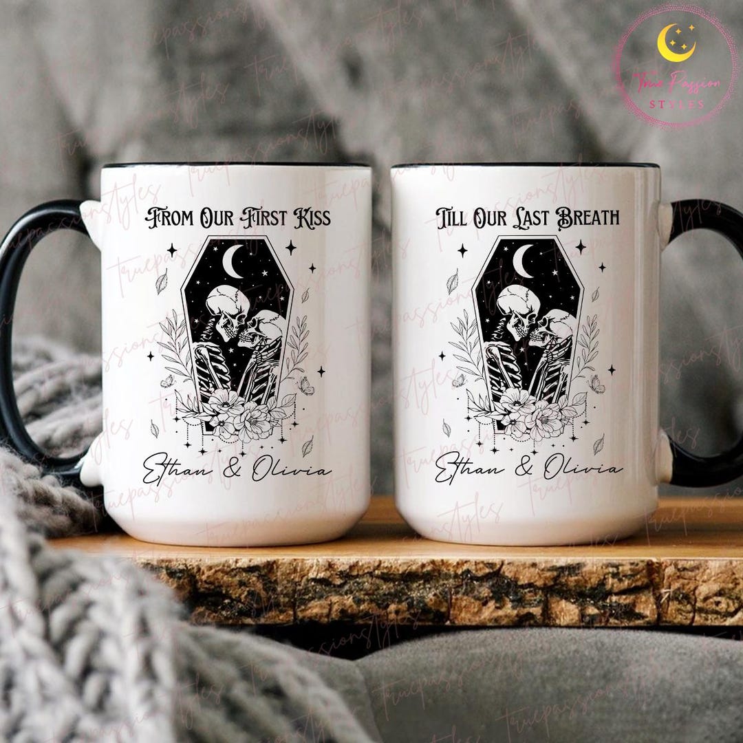 1 dad coffee mug from children Personalized Best Dad Ever Mug, Kids Drawing Style Coffee Mug, Custom Family Name Mug, Father’s Day Gift for Dad from Kids, Two-tone / Black / 11 oz main image 0