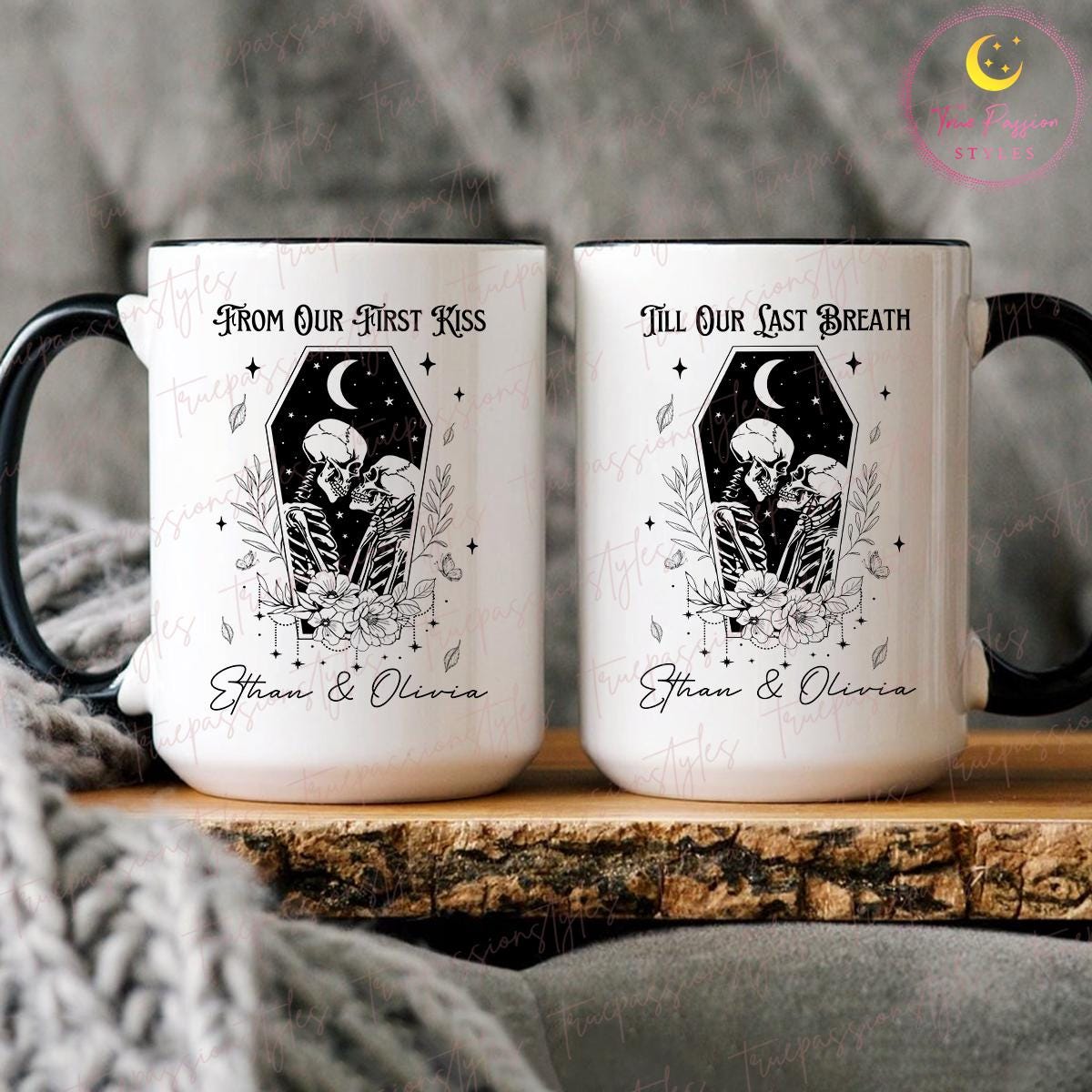10 oz clear glass coffee mug Engraved 10 oz Clear Footed Coffee Mug main image 0