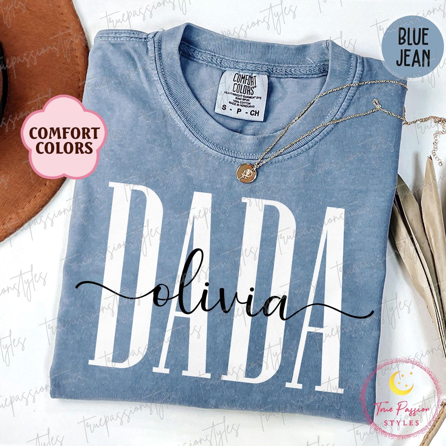 Comfort Colors® Custom Dada Shirt, Personalized Dada Shirt With