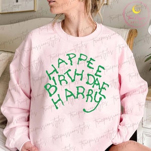 Happee Birthdae Harry Sweatshirt, Magic Birthday Sweatshirt, Wizard School Sweatshirt, Wizardry Sweatshirt E7124