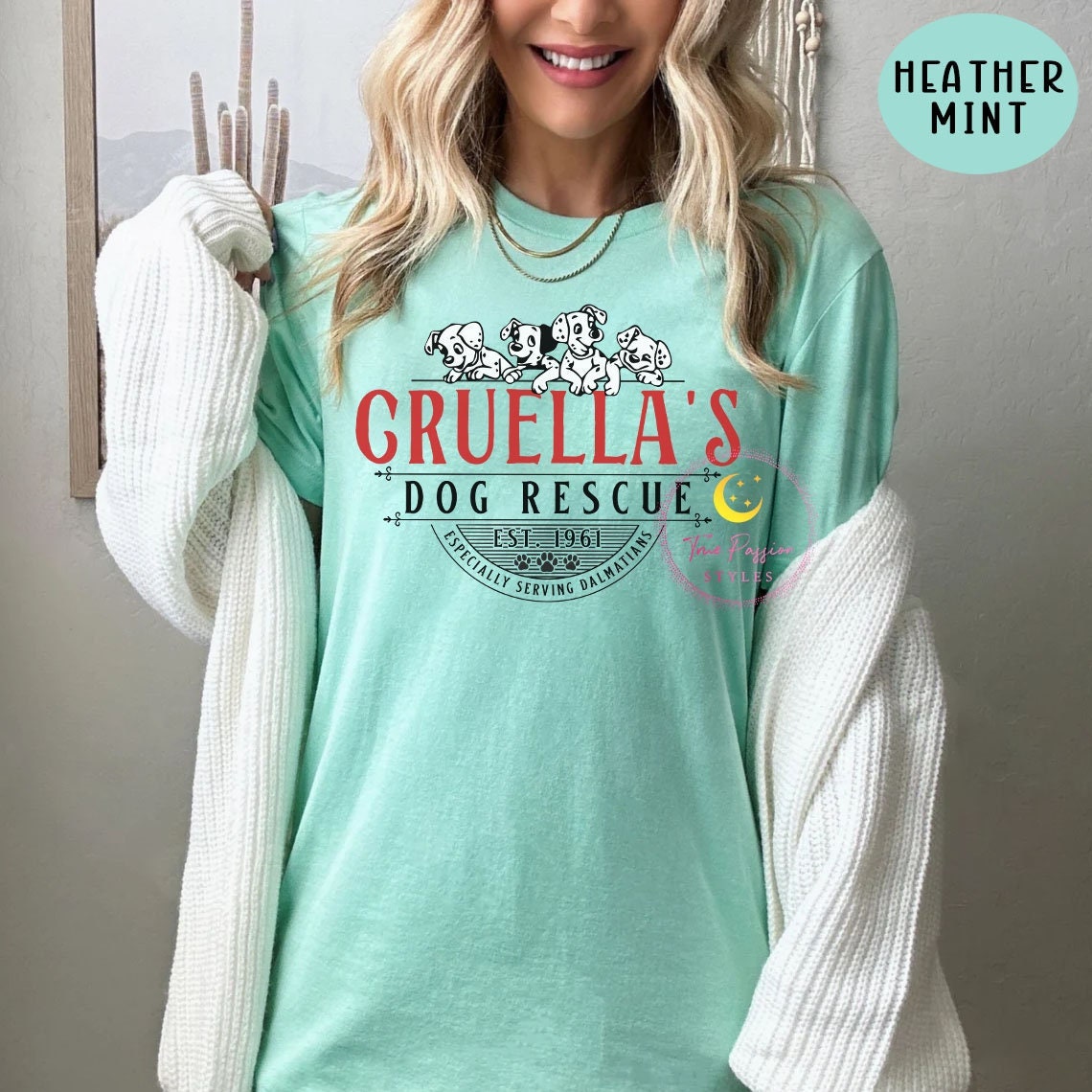 Cruella's Dog Rescue T-shirt, Sweatshirt, Hoodie, Toddler Shirt E2794