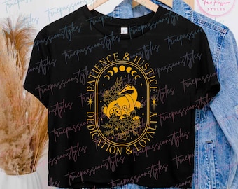 Badger House Traits Crop Top, Wizard House Crop Top, Magic School Crop Top E7220