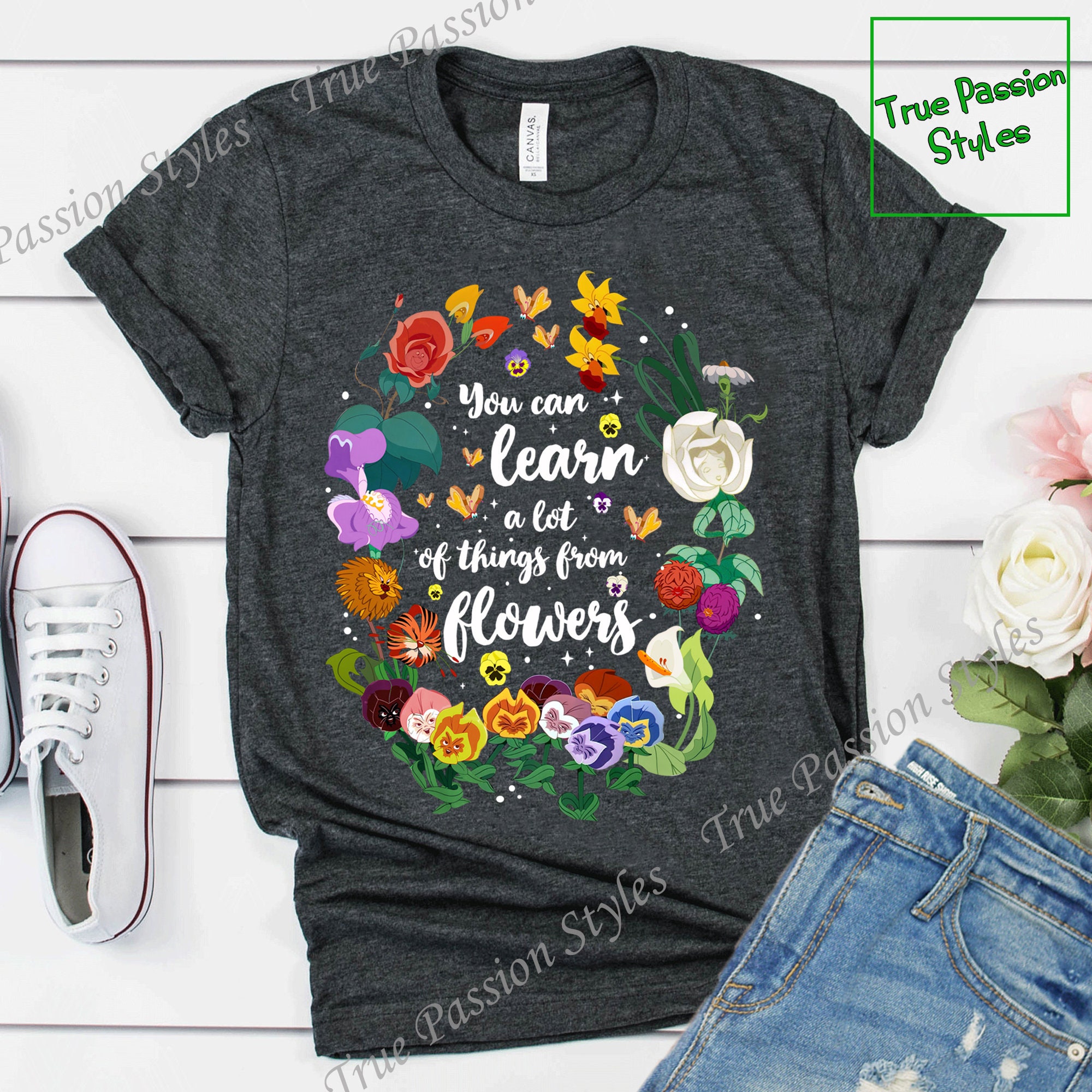 Alice in Wonderland Floral Wildflowers Shirt, You Can Learn A Lot