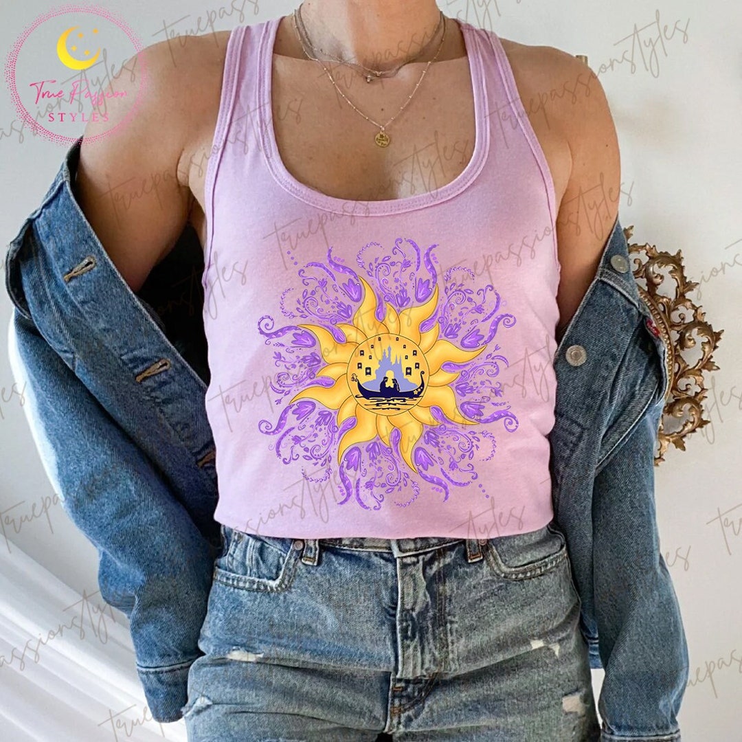 Corona Sun & Magic Lanterns V-Neck Empire Mini Dress - Tangled Inspired