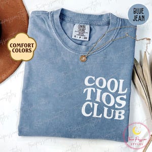 Camiseta Cool Tios Club de Comfort Colors®, camiseta para tíos, regalo para el Día del Padre para tíos, futuros tíos, regalos de cumpleaños para tíos, camiseta "Ascenso a Tío" S03143