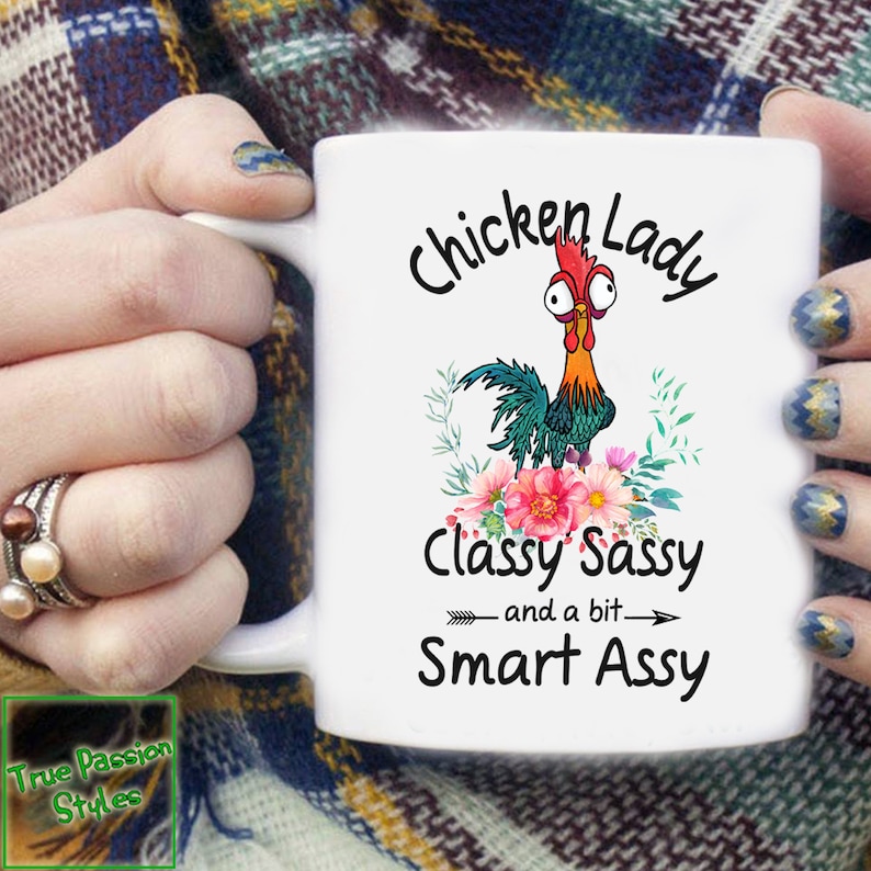 Funny Chicken Lady Mug Humor Gift for Chicken Lady Classy Etsy