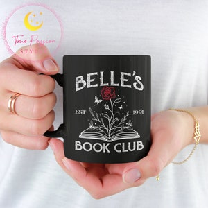 Belle’s Book Club Mug, Beauty and the Beast Mug, Cute Book Lovers Gift, Gift For Bookworms, Booktrovert Mug, Gift For Her E2630