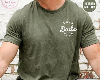 Camiseta para papá de gemelos, camiseta del Club de Padres de Gemelos, anuncio de embarazo de gemelos, regalo del Día del Padre, papá de gemelos, regalo para papá de gemelos S02562