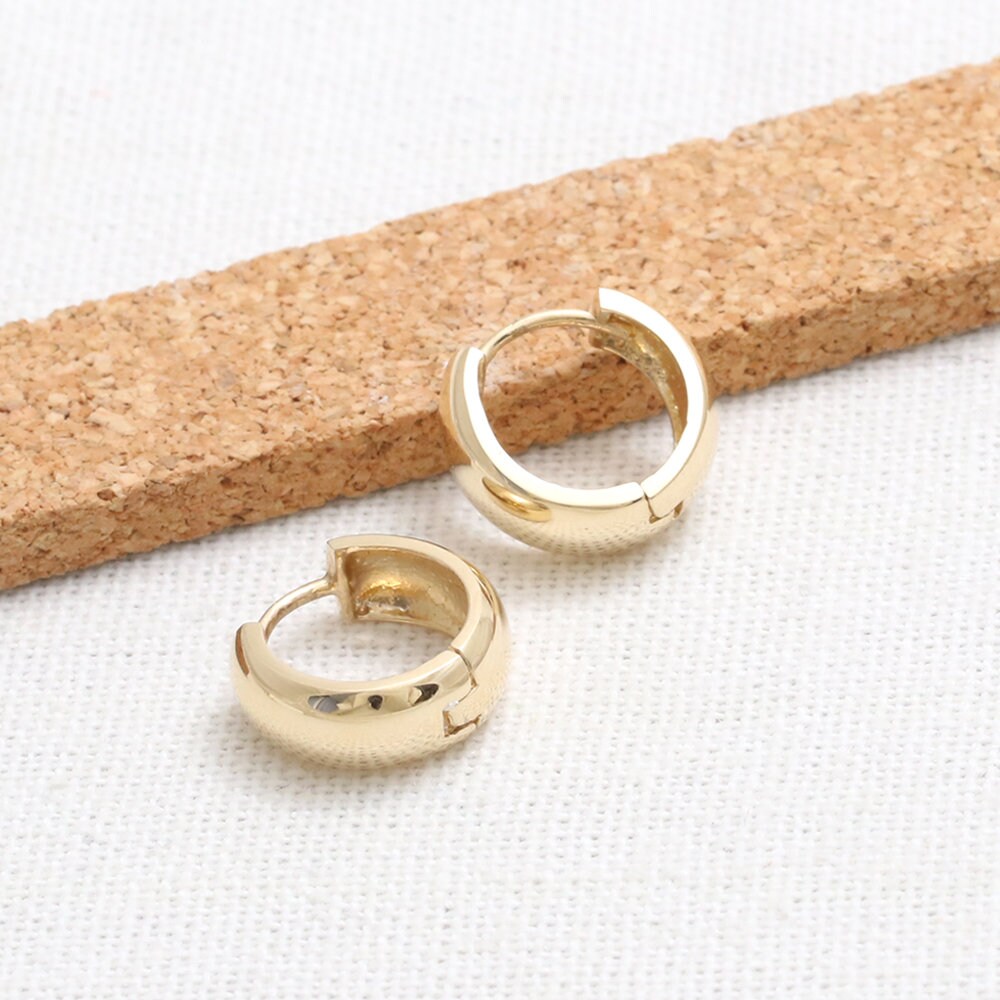 14K 18K Solid Gold Shiny Polished 4.5mm Width Minimalist