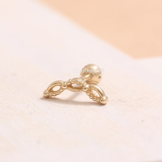 3 mm Texturé Twisted Boucles d/'oreilles Créoles 14k Véritable or Blanc 21 To 31 mm