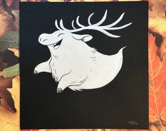 Elk Ghost - Original Painting