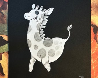 Giraffe Ghost - Original Painting