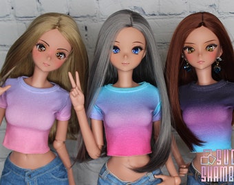 Ombre Tee Shirts for Smart Doll for Smart Doll and similar sized BJDs