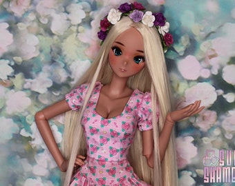 Pink Rose Sweetheart top for Smart Doll