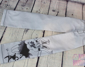 Sailor Moon fandom jeans for for Smart Doll and similar sized BJDs