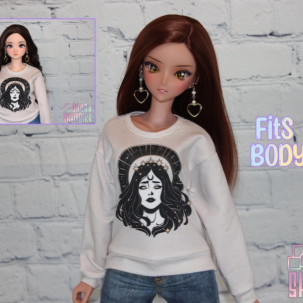 Mystical oversized sweater for Smart Doll, Smart Doll Pear, and similar BJD's