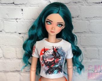 Cyber Grey Tee Shirt for Smart Doll and similar sized BJDs