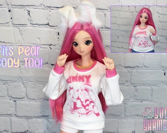 Funny Bunny oversized sweater for Smart Doll, Smart Doll Pear, and similar BJD's