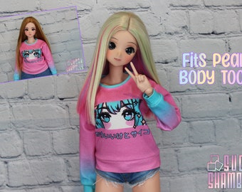 Kawaii Eyes oversized sweater for Smart Doll, Smart Doll Pear, and similar BJD's