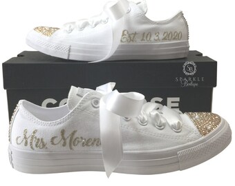 bedazzled chucks for wedding