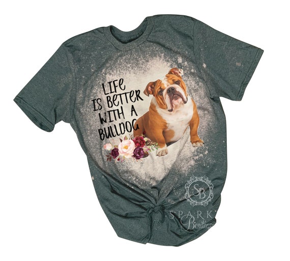 English Bulldog T-Shirt Design Red Glasses Nice Tee English Bulldog T-Shirt Design Red Glasses Nice Tee