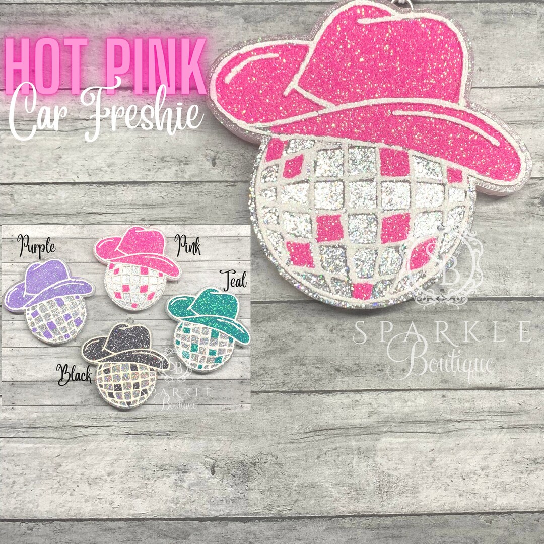 Cowboy Hat Disco Ball Car Freshie Car Charm Car Freshy Gift for Her