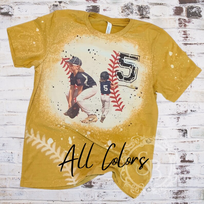 Custom Picture Baseball Shirts Baseball Mom Shirt Etsy