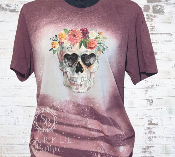 Skull Shirt Women's Sugar Skull Shirt Dia De Los 
