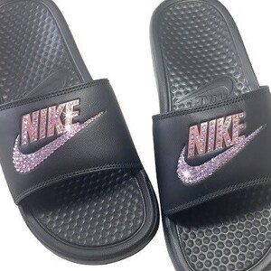 rose gold nike sandals