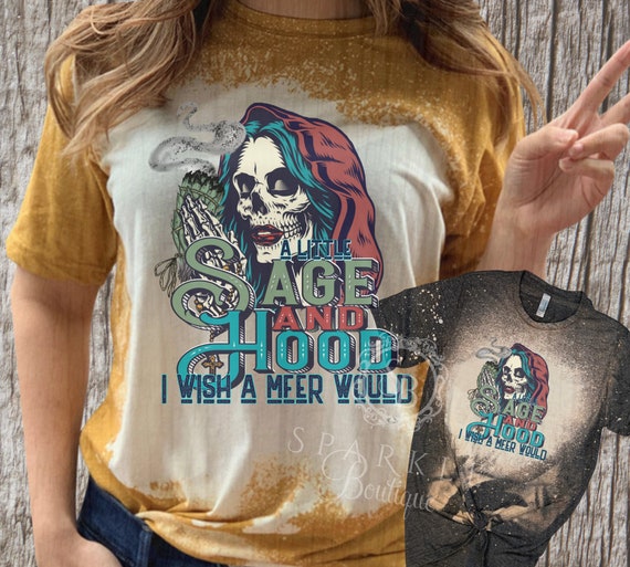 Sage and hood shirt Clearance