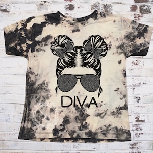 Diva Kids Shirt, Bleached Shirt, Toddler Shirt, Bleach Kids Shirt, Kids Tee