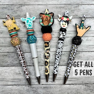 Country Girl Pens Western Pen - Get ALL 5 Beaded Pens